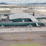 Airport Barcelona Terminal 1 Luftaufnahme / Areal view
