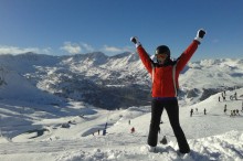 Skiing in Pas de la Casa (Andorra)